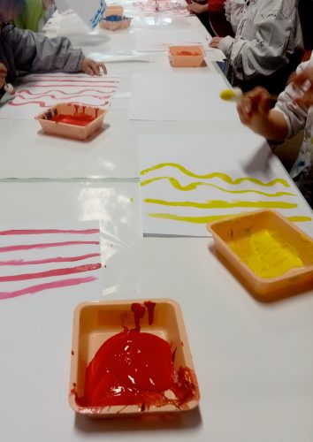 FLAMME OLYMPIQUE / ROULE POUR TA FLAMME / PEINTURE ORIGAMI