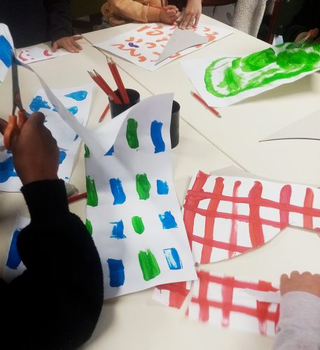 FLAMME OLYMPIQUE / ROULE POUR TA FLAMME / PEINTURE ORIGAMI